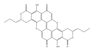 Xylindein structure