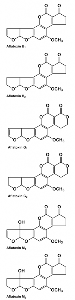 aflatoxin structure